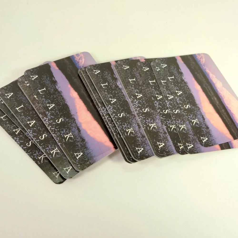 Used‎ Alaska Beautiful Scenic Horizon Playing Cards With Hard Case